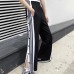 Fashion Casual Long Pants-Black/White-290922