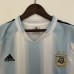 Retro 04/05 Argentina Home White Blue Jersey Kit short sleeve-1876831