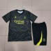 22/23 Kids Paris Saint-Germain PSG Fourth Away Black Kids Jersey Kit short sleeve (Shirt + Short +Sock)-2290096