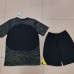 22/23 Kids Paris Saint-Germain PSG Fourth Away Black Kids Jersey Kit short sleeve (Shirt + Short +Sock)-2290096