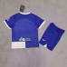 Atletico Madrid Kids The 120th Anniversary Edition White Blue kids Jersey Kit (Shirt + Short)-4731913