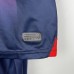23/24 Kids Paris Saint-Germain PSG Home Navy Blue Red kids Jersey Kit (Shirt + Short)-6286339