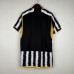 23/24 Juventus Home Black White Jersey Kit short sleeve-8403463