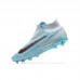 Phantom GX Elite FG High Soccer Shoes-Blue/Gray-5691458