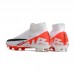 Air Zoom Mercurial Superfly IX Elite FG High Soccer Shoes-White/Black-8406679