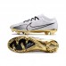 Air Zoom Mercurial Superfly IX Elite FG Soccer Shoes-White/Black-9254929