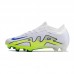 Air Zoom Mercurial Superfly IX Elite FG Soccer Shoes-White/Green-2020792