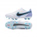 Tiempo Legend 9 Elite FG Soccer Shoes-White/Blue-157721