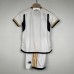 23/24 Kids Real Madrid home White Kids Jersey Kit short sleeve (Shirt + Short +Socks)-6242140