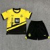 23/24 Kids Borussia Dortmund home Black Yellow Kids Jersey Kit short sleeve (Shirt + Short +Socks)-2117558