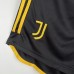 23/24 Juventus Home Black White Jersey Kit short Sleeve (Shirt + Short + Socks)-7939143