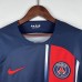 23/24 Paris Saint-Germain PSG Home Blue Red Jersey Kit short Sleeve (Shirt + Short)-3734574