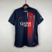 23/24 Paris Saint-Germain PSG Home Blue Red Jersey Kit short Sleeve (Shirt + Short + Socks)-5773207