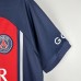 23/24 Paris Saint-Germain PSG Home Blue Red Jersey Kit short Sleeve (Shirt + Short + Socks)-5773207