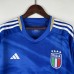 2023 Italy Home Blue Jersey Kit Long Sleeve (Long Sleeve + Short + Socks)-4503441