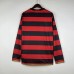 Retro 08/09 Flamengo Home Red Black Jersey Kit Long Sleeve-5428075