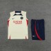 23/24 Paris Saint-Germain PSG Khaki Training jersey Kit Sleeveless vest (vest + Short)-9926979