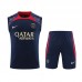 23/24 Paris Saint-Germain PSG Navy Blue Training jersey Kit Sleeveless vest (vest + Short)-6959114