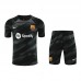 23/24 Goalkeeper Barcelona Black Gray Jersey Kit short Sleeve (Shirt + Short)-7700197
