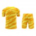 23/24 Goalkeeper Paris Saint-Germain PSG Yellow Orange Jersey Kit short Sleeve (Shirt + Short)-5932040