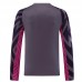 23/24 Goalkeeper Manchester City Purple Jersey Kit Long Sleeve (Long Sleeve + Short)-6571202