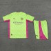 23/24 Goalkeeper Manchester City Green Jersey Kit short Sleeve (Shirt + Short)-8063680