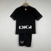 23/24 Kids Goalkeeper Athletic Bilbao Black Kids Jersey Kit short Sleeve (Shirt + Short)-399985