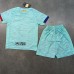 23/24 Kids Barcelona Second Away Green Kids Jersey Kit short Sleeve (Shirt + Short)-1241945