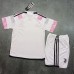 23/24 Kids Juventus Away White Pink Kids Jersey Kit short Sleeve (Shirt + Short)-9728803