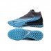 Phantom GX Elite DF Link TF High Soccer Shoes-Blue/Black-2291443