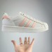 Superstar Running Shoes-White/Pink-5573863