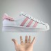 Superstar Running Shoes-White/Pink-4349872