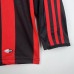 Retro 08/09 AC Milan Home Black Red Jersey Kit Long sleeve-7291887