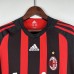 Retro 08/09 AC Milan Home Black Red Jersey Kit short sleeve-4798269
