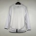 Retro 2002 England Home White Jersey Kit Long sleeve-7328942