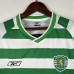 Retro 03/04 Sporting Lisbon Home Green White Jersey Kit short sleeve-4379007