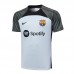 23/24 Barcelona White Gray Training jersey Kit short sleeve (Shirt + Short)-1329943