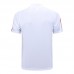 23/24 Manchester United M-U POLO White Training jersey Kit short sleeve (Shirt + Pants)-4353061