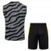 23/24 Juventus Gray Black vest training suit kit White Suit Shorts Kit Jersey (Vest + Short)-1987690