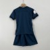 23/24 Al-Nassr FC Riyadh Victory Kids Away Navy Blue Kids Jersey Kit short sleeve (Shirt + Short )-534334
