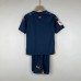 23/24 kids Valencia Away Blue Kids Jersey Kit short Sleeve (Shirt + Short)-551732