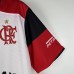 Retro Flamengo Away White Red Jersey Kit short sleeve-4416395