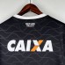 Retro 2008 Corinthians Away Black Jersey Kit short sleeve-517536