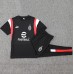 23/24 AC Milan Black Training jersey Kit short sleeve (Shirt + Pants)-3491623