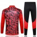 23/24 Manchester United M-U Red Black Edition Classic Jacket Training Suit (Top+Pant)-9618252
