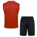 23/24 AC Milan Red Training jersey Kit Sleeveless vest (vest + Short)-8578876