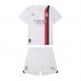 23/24 Kids AC Milan Away White Kids Jersey Kit short Sleeve (Shirt + Short + Socks)-4487397