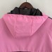 23/24 Windbreaker Miami Pink Black Hooded Windbreaker Long Sleeve-8787865