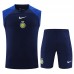 23/24 Al-Nassr FC Riyadh Victory Navy Blue Training jersey Kit Sleeveless vest (vest + Short)-4085979