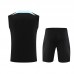23/24 Inter Milan Black Training jersey Kit Sleeveless vest (vest + Short)-9387371